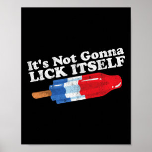 Póster No Se Dejará Lastigar Por La Graciosa Popsicle 4 D