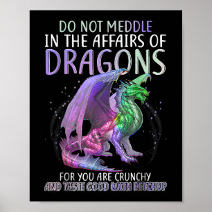 Póster No Se Inmiscuyan En Los Asuntos De Los Dragones Po