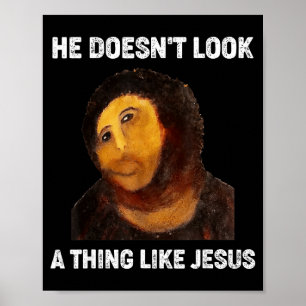 Póster No Se Parece En Nada a Jesús Divertido