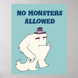 Póster No se permiten monstruos