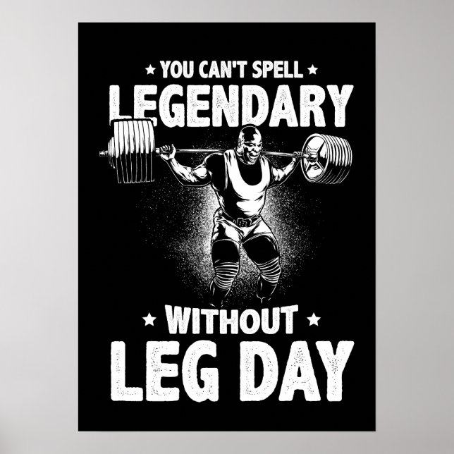 Póster No se puede deletrear legendario sin el día de la  (Frente)