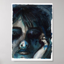 No se puede dormir el Poster de acuarela