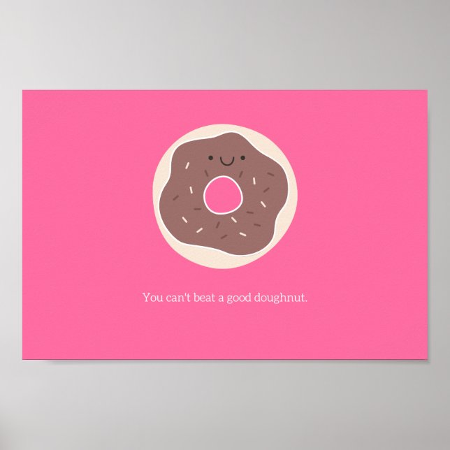 Póster No se puede vencer a un buen donut (Frente)