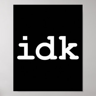 Póster No sé Sarcasmo de la vida