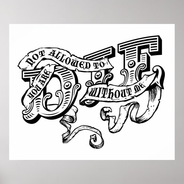 Póster no se te permite morir sin mí (Frente)