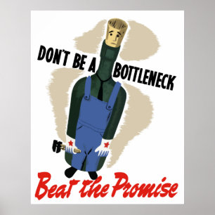 Póster No sea un embotellamiento