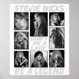 Póster No seas una dama, sé una leyenda Stevie Nicks