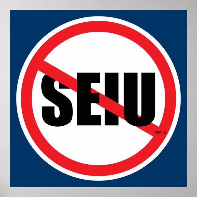Póster No SEIU (Frente)
