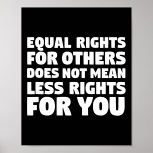 Póster No significa que haya menos derechos para protesta