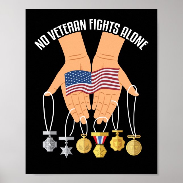 Póster No solo peleas con veteranos (Frente)