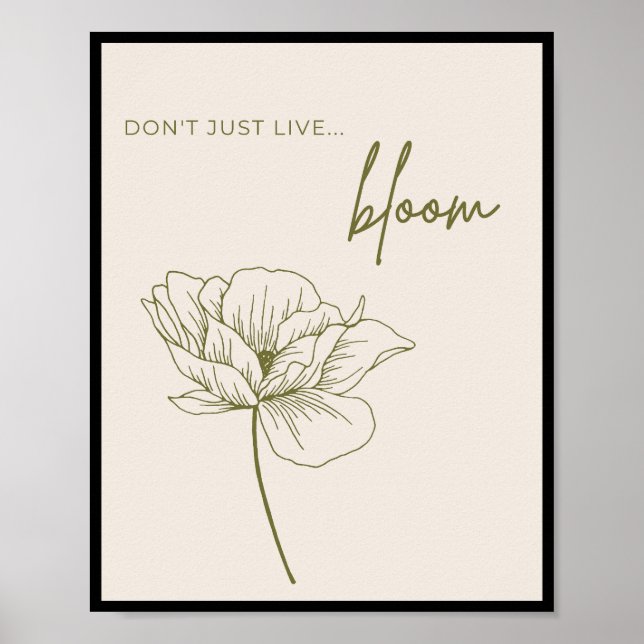 Póster No solo vivas, Bloom (Frente)