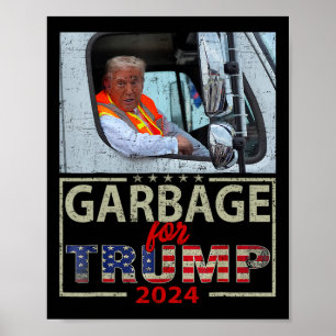 Póster No Somos Basura Vota por Trump para Presidente 202