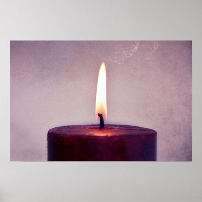 Póster ~No somos más que velas ardiendo en el viento~ (Frente)