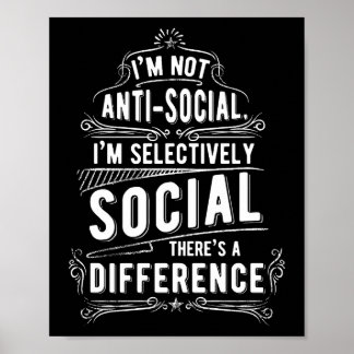 Póster No soy antisocial