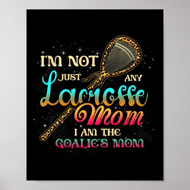 Póster No soy cualquier mamá Lacrosse, soy la mamá de The (Frente)