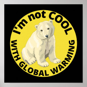 Póster NO SOY GENIAL CON EL CALENTAMIENTO GLOBAL salva el