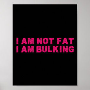 Póster No Soy Gracioso Estoy Construyendo Un Cuerpo De Fi