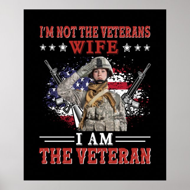 Póster No soy la esposa de los veteranos soy la veterana (Frente)