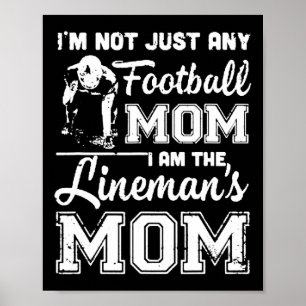Póster No Soy Solo Cualquier Mamá De Fútbol Americano Soy