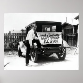 PÓSTER NO SOY UN BOOTLEGADOR - ERA DE LA PROHIBICIÓN