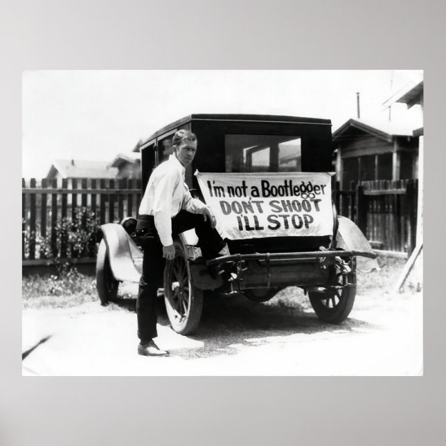 PÓSTER NO SOY UN BOOTLEGADOR - ERA DE LA PROHIBICIÓN (Frente)