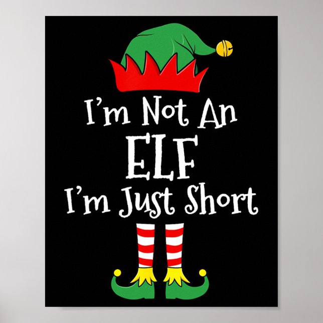 Póster No soy un elfo, solo soy un Navidad de diversión p (Frente)