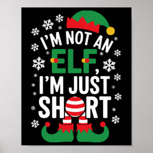 Póster No soy un elfo, sólo un partido de Navidades diver