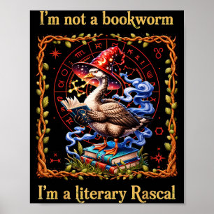 Póster No soy un ratón de biblioteca, soy un ganso pícaro