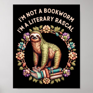 Póster No soy un ratón de biblioteca, soy un perezoso tra