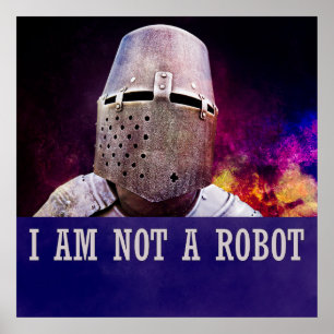 Póster No soy un robot