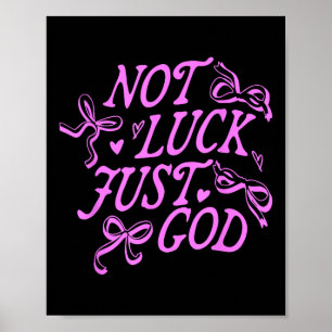 Póster No Suerte Solo Dios Jesús Cristo Diseño