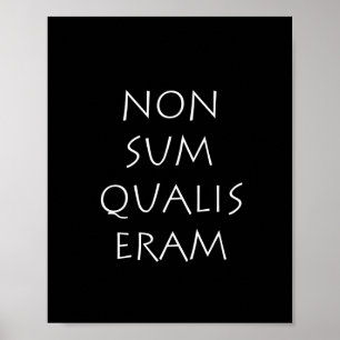 Póster No sum qualis eram