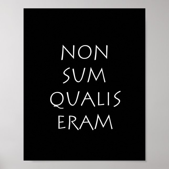 Póster No sum qualis eram (Frente)