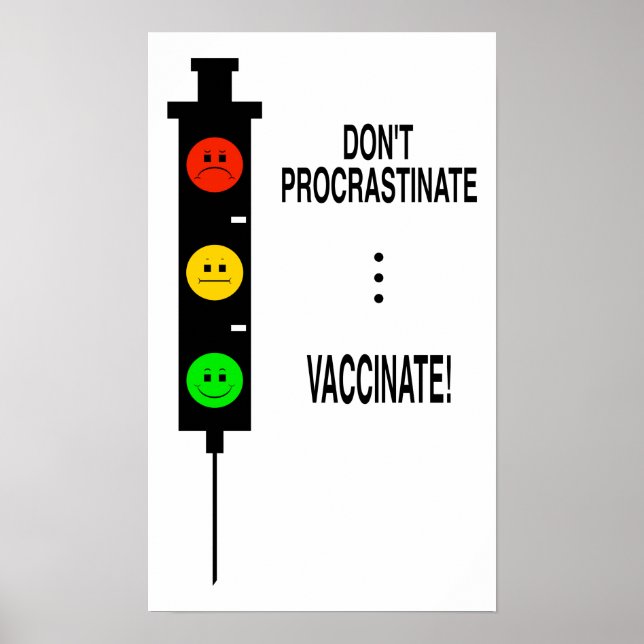 Póster ¡No te aplaces... Vacunar! (Frente)