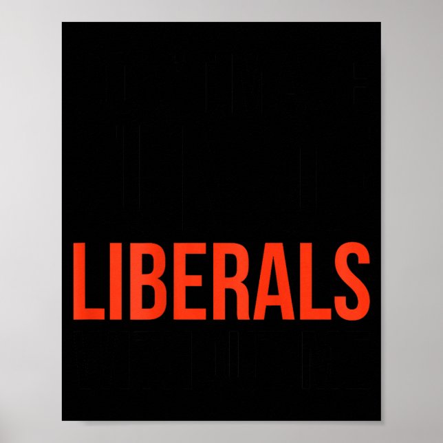 Póster No te burles de los liberales sin mí Sarcasmo dive (Frente)