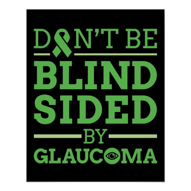 Póster No te ciegas de lado por glaucoma (Anverso)