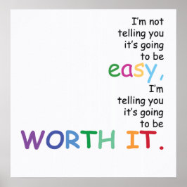 Póster No te digo que será fácil...