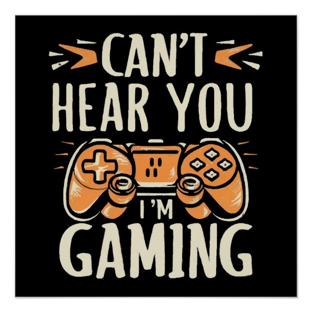 Póster No te escucho estoy jugando (Anverso)