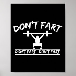 Póster No te fastidies con el gimnasio divertido y el ent