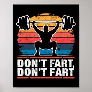 Póster No te fastidies el divertido gimnasio, Chiste de e