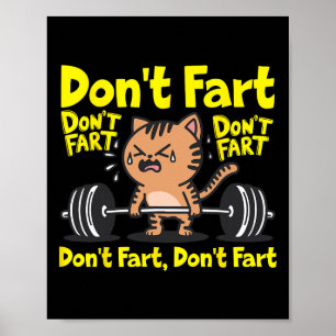Póster No te fastidies el divertido gimnasio Fitness entr