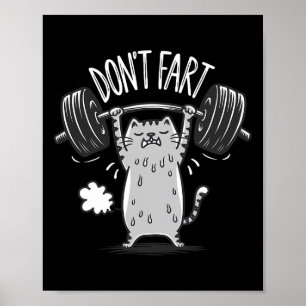 Póster No te fastidies el divertido gimnasio Fitness entr