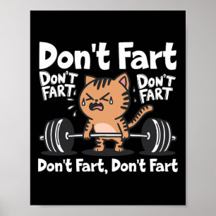 Póster No te fastidies el divertido gimnasio Fitness entr