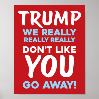 Póster NO TE GUSTAMOS Anti-Trump | RLB | Protesta