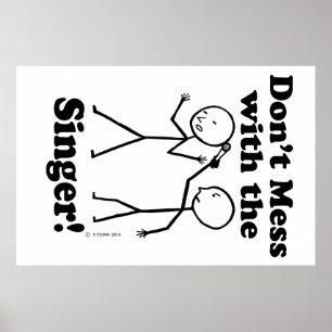 Póster No te metas con el cantante