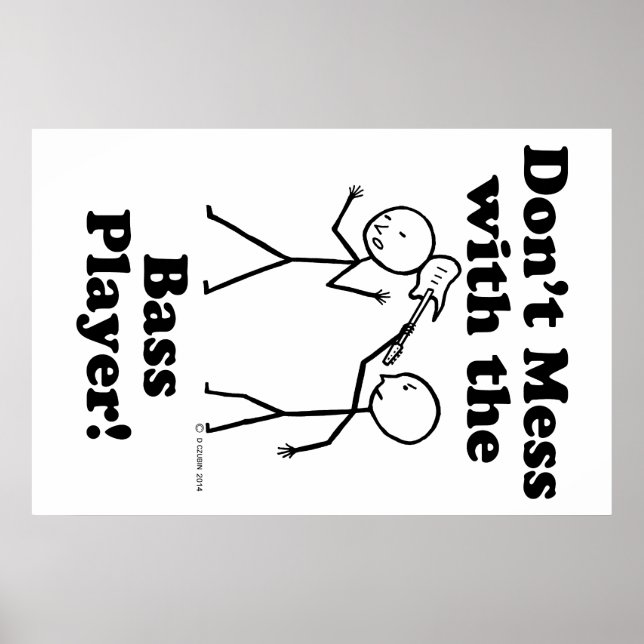 Póster No te metas con el jugador (Frente)