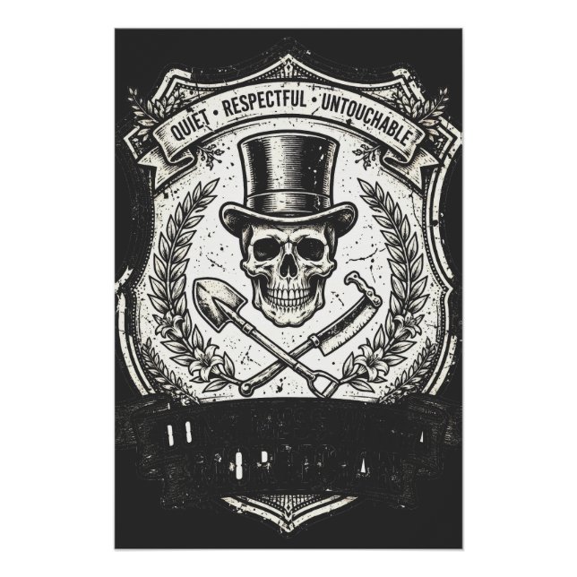 Póster No te metas con el mortuorio (Anverso)