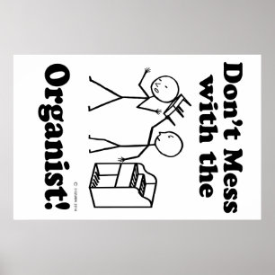 Póster No te metas con el organista