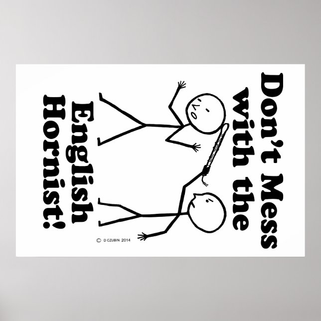 Póster No te metas con el porfista inglés (Frente)