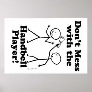 Póster No te metas con el reproductor de Handbell